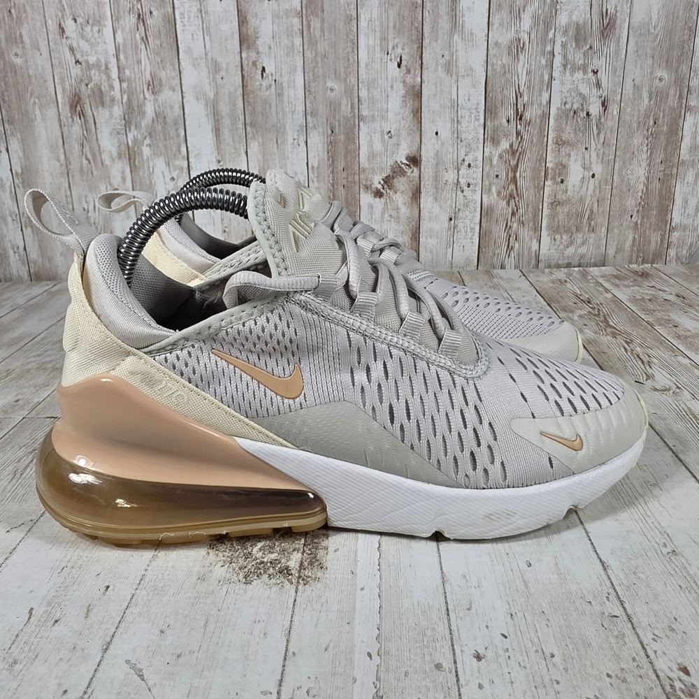Nike Air Max 270 Womens Light Bone Rose Whisper Sneakers DX8951-001 Size 8